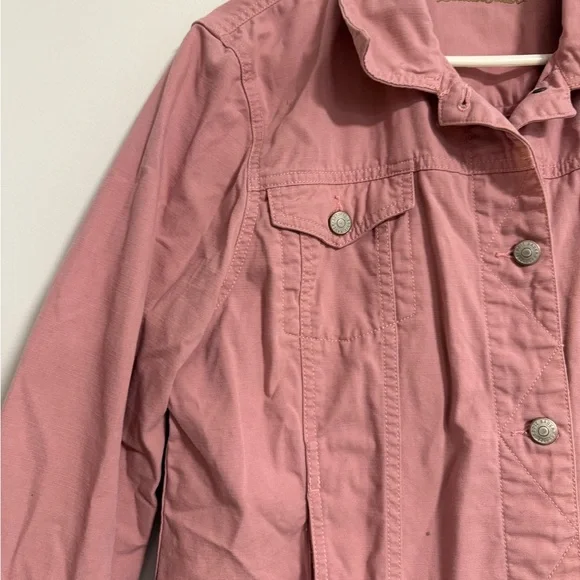 Eddie Bauer Women's Girly Pink Jean Jacket - Picture 2 of 3